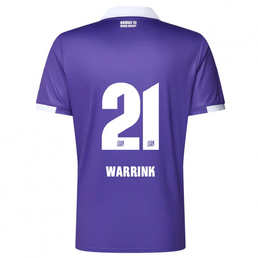 Danxen Kinderen Marko Warrink #21 Paars Wit Thuisshirt Thuistenue 2025/26 T-Shirt België
