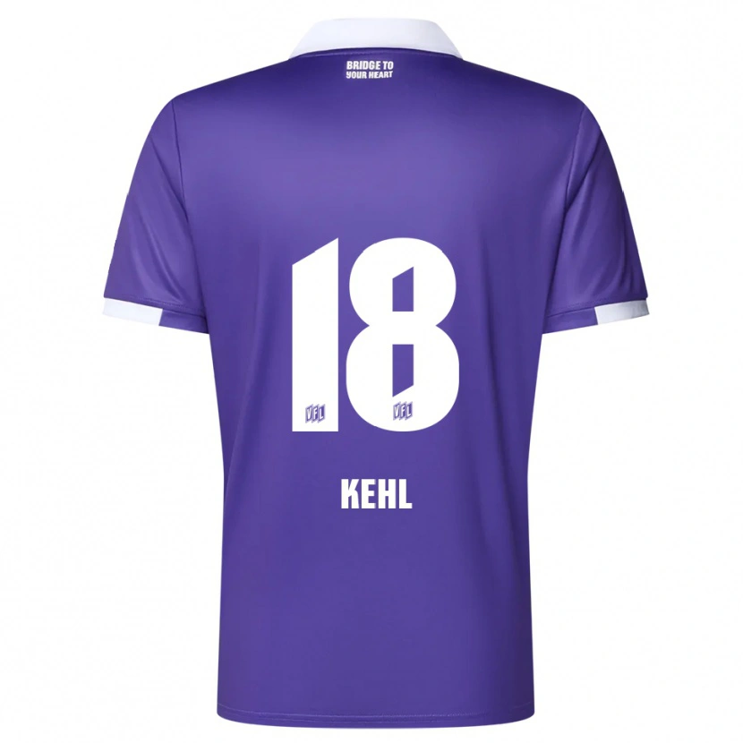 Danxen Kinderen Lars Kehl #18 Paars Wit Thuisshirt Thuistenue 2025/26 T-Shirt België