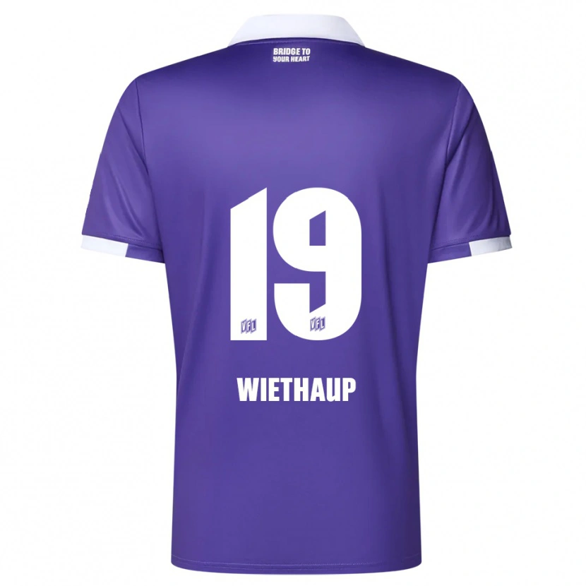 Danxen Kinderen Kevin Wiethaup #19 Paars Wit Thuisshirt Thuistenue 2025/26 T-Shirt België