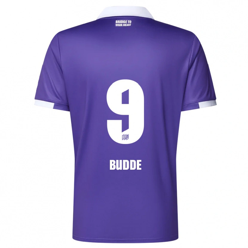 Danxen Kinderen Rico Budde #9 Paars Wit Thuisshirt Thuistenue 2025/26 T-Shirt België