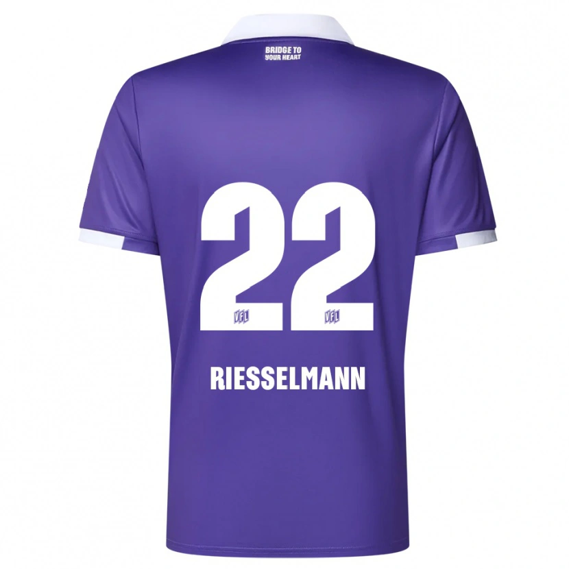 Danxen Kinderen Bernd Riesselmann #22 Paars Wit Thuisshirt Thuistenue 2025/26 T-Shirt België