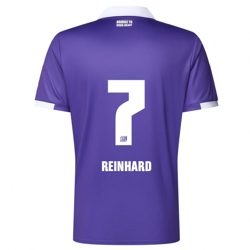 Danxen Kinderen Taro Reinhard #7 Paars Wit Thuisshirt Thuistenue 2025/26 T-Shirt België