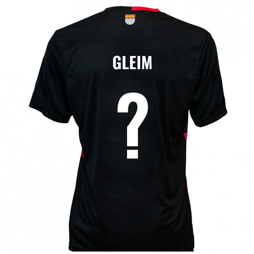 Danxen Kinderen Rebecca Gleim #0 Zwart Rood Thuisshirt Thuistenue 2025/26 T-Shirt België