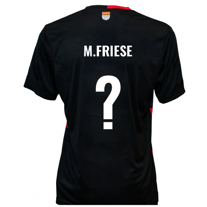 Danxen Kinderen Lara Maria Friese #0 Zwart Rood Thuisshirt Thuistenue 2025/26 T-Shirt België