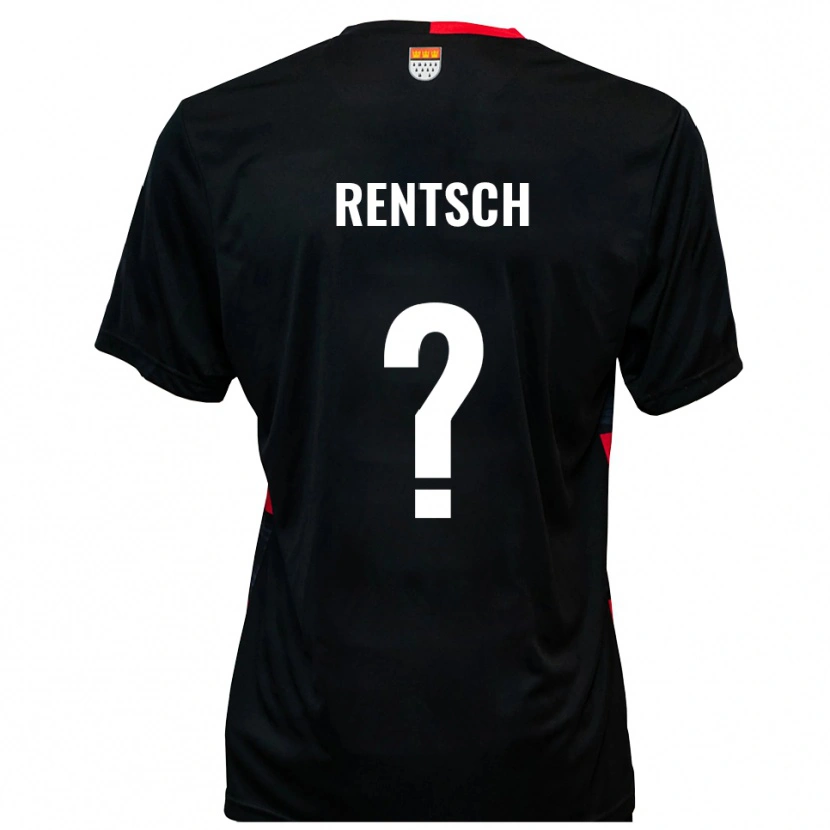 Danxen Kinderen Sophie Rentsch #0 Zwart Rood Thuisshirt Thuistenue 2025/26 T-Shirt België