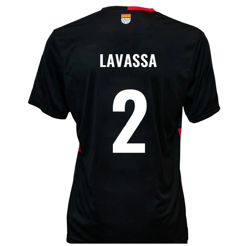 Danxen Kinderen Timon Lavassa #2 Zwart Rood Thuisshirt Thuistenue 2025/26 T-Shirt België