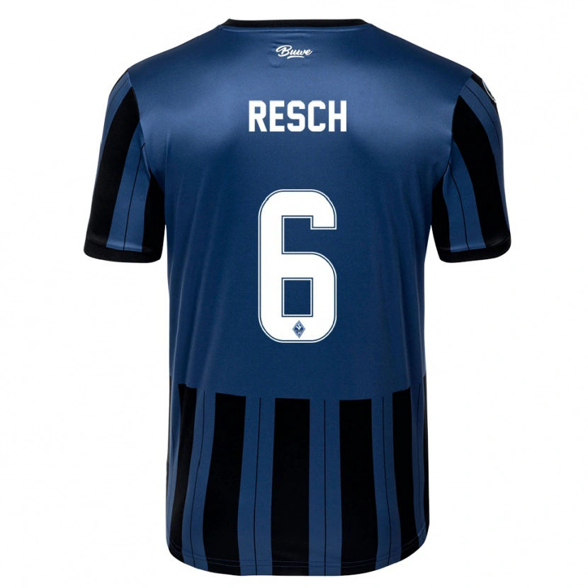Danxen Kinderen Kimo Resch #6 Blauw Grijs Zwart Thuisshirt Thuistenue 2025/26 T-Shirt België