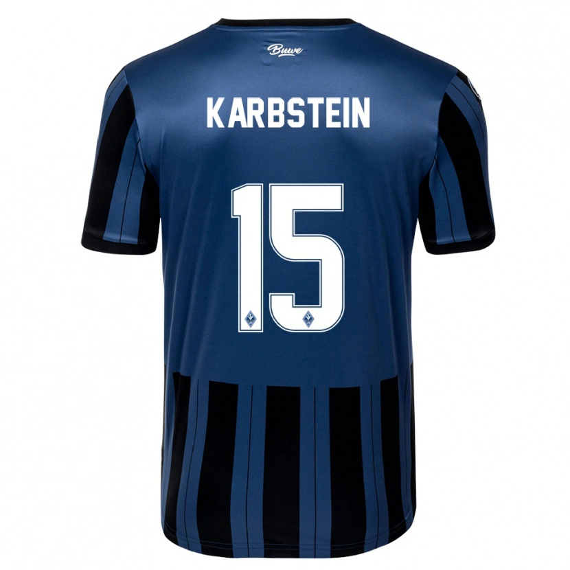 Danxen Kinderen Malte Karbstein #15 Blauw Grijs Zwart Thuisshirt Thuistenue 2025/26 T-Shirt België