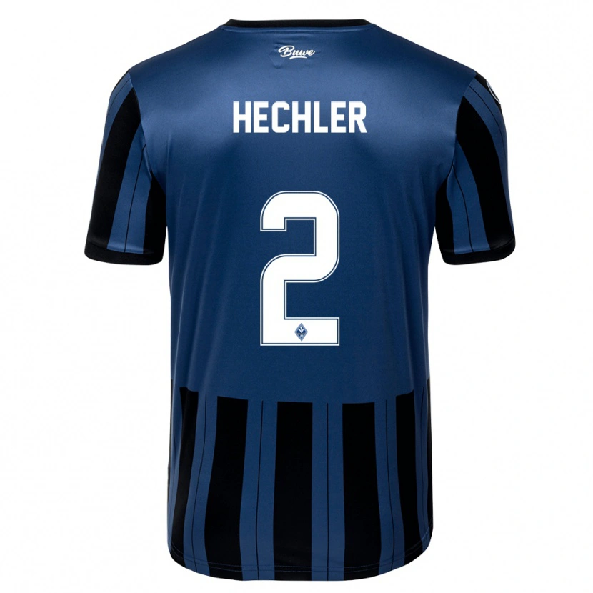 Danxen Kinderen Silas Hechler #2 Blauw Grijs Zwart Thuisshirt Thuistenue 2025/26 T-Shirt België