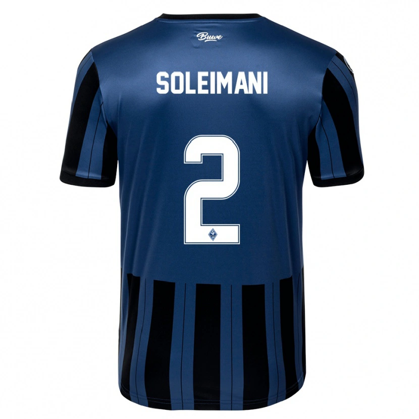 Danxen Kinderen Amir Soleimani #2 Blauw Grijs Zwart Thuisshirt Thuistenue 2025/26 T-Shirt België