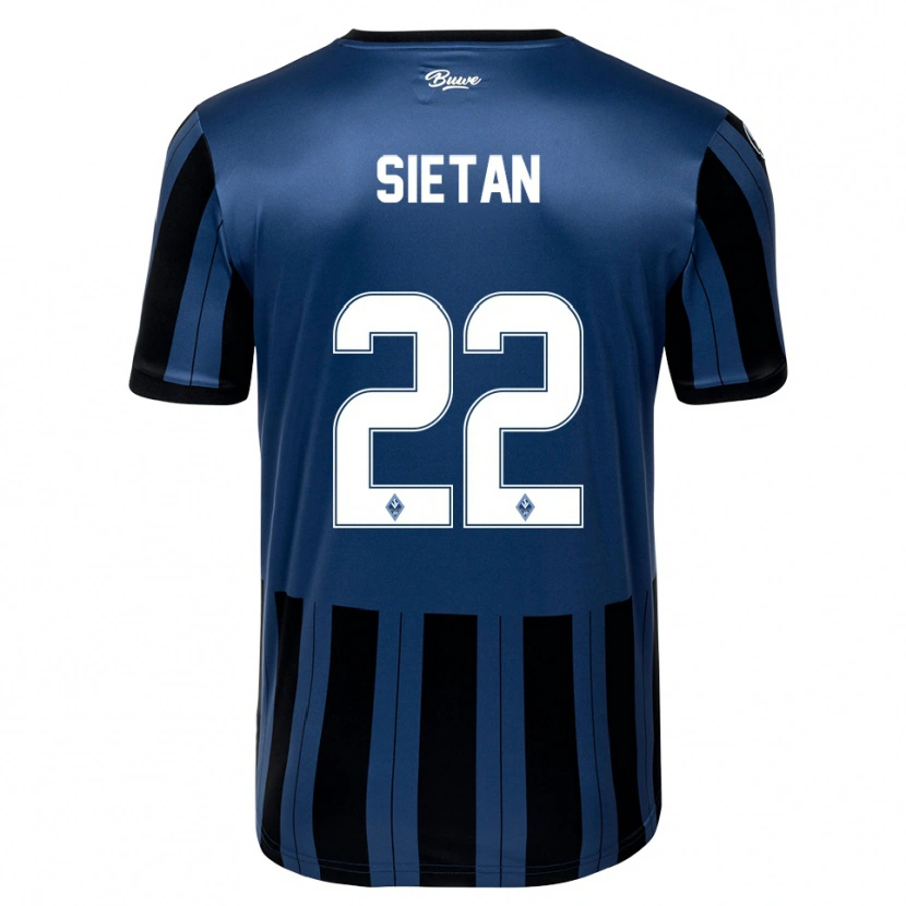 Danxen Kinderen Janne Sietan #22 Blauw Grijs Zwart Thuisshirt Thuistenue 2025/26 T-Shirt België