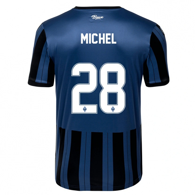 Danxen Kinderen Diego Michel #28 Blauw Grijs Zwart Thuisshirt Thuistenue 2025/26 T-Shirt België