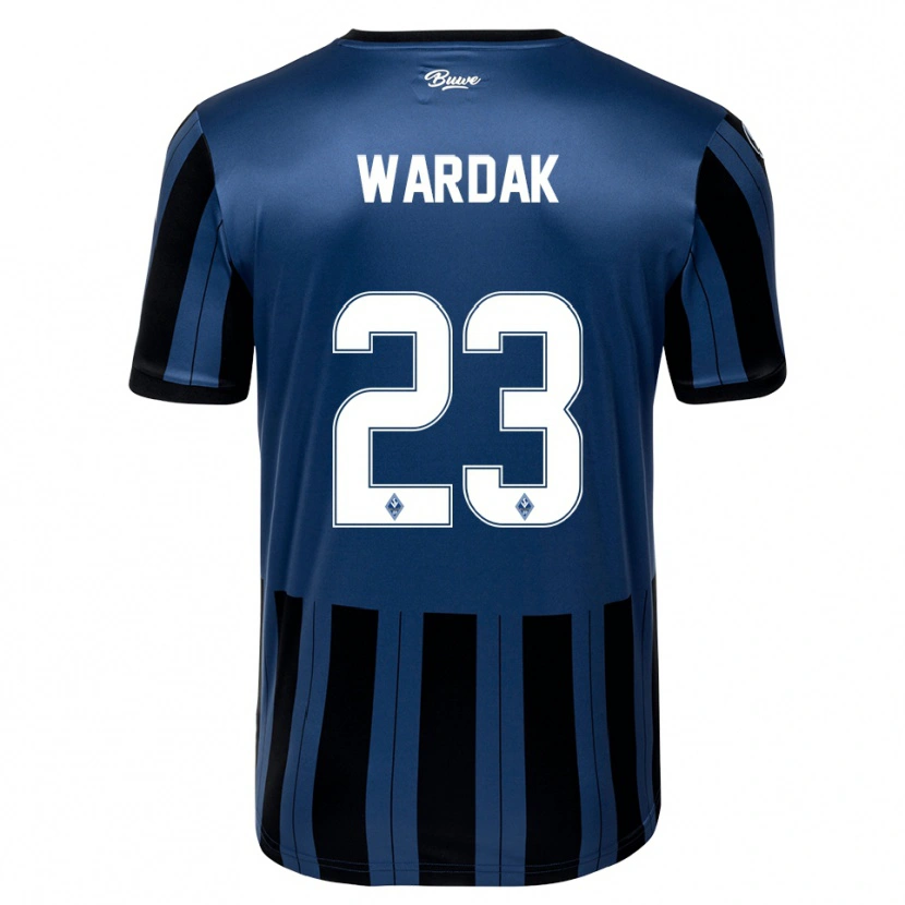 Danxen Kinderen Yusuf Wardak #23 Blauw Grijs Zwart Thuisshirt Thuistenue 2025/26 T-Shirt België