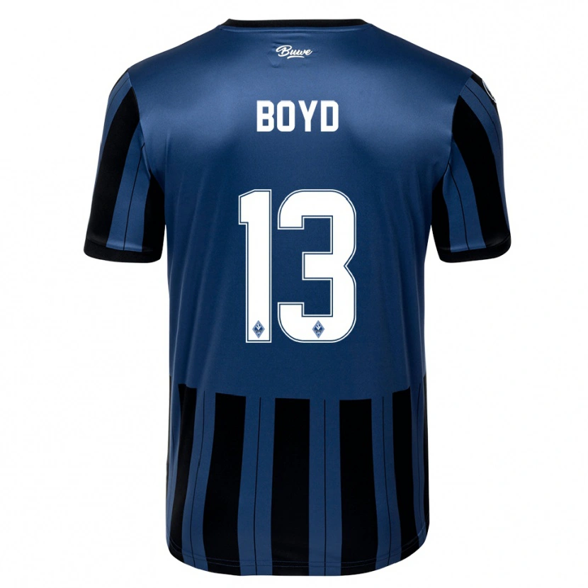 Danxen Kinderen Terrence Boyd #13 Blauw Grijs Zwart Thuisshirt Thuistenue 2025/26 T-Shirt België