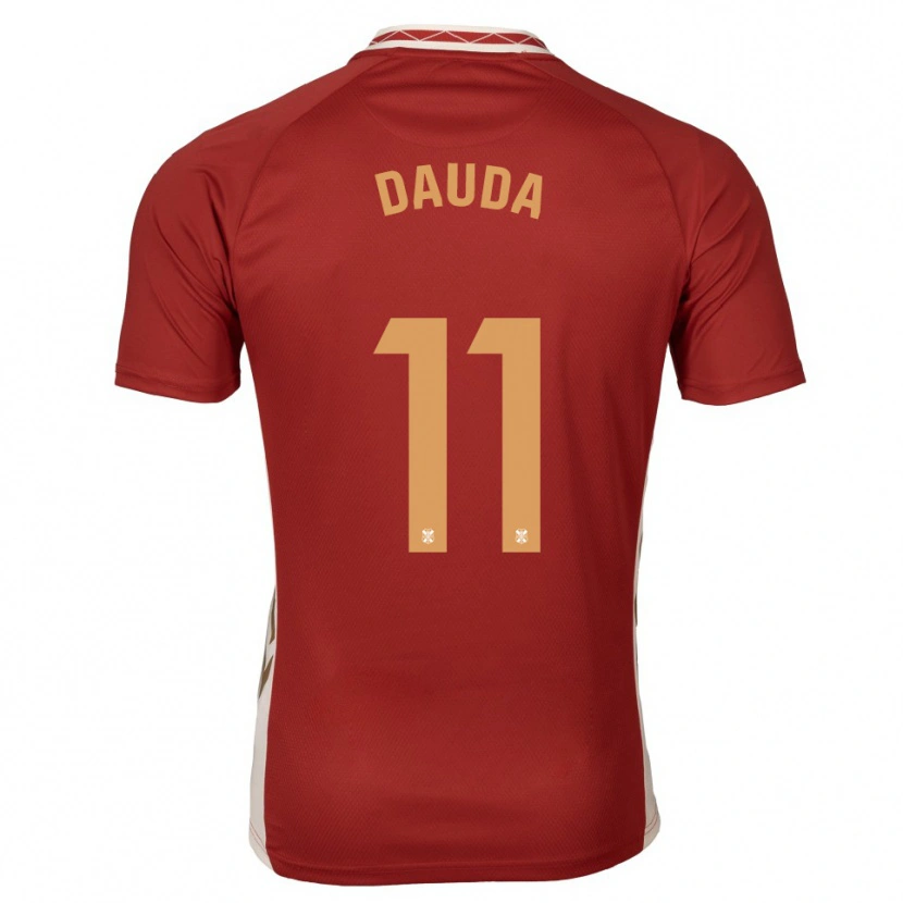 Danxen Kinderen Mo Dauda #11 Bordeaux Goud Uitshirt Uittenue 2025/26 T-Shirt België