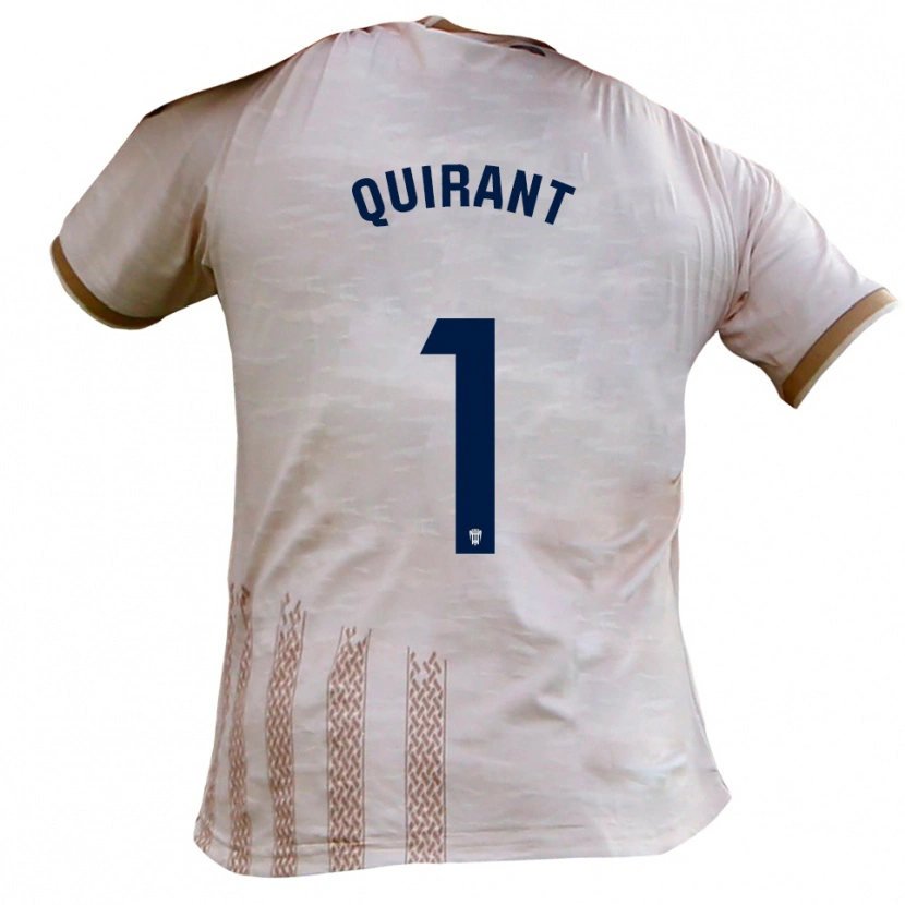 Danxen Kinderen Luismi Quirant #1 Gebroken Wit Bruin Uitshirt Uittenue 2025/26 T-Shirt België