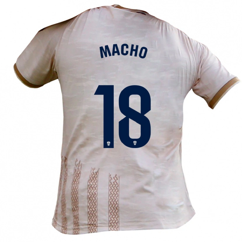 Danxen Kinderen Guillermo Macho #18 Gebroken Wit Bruin Uitshirt Uittenue 2025/26 T-Shirt België
