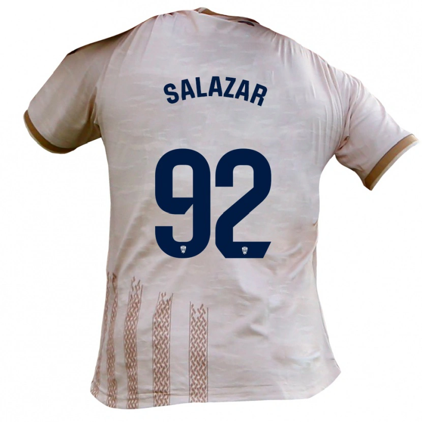 Danxen Kinderen Israel Salazar #92 Gebroken Wit Bruin Uitshirt Uittenue 2025/26 T-Shirt België