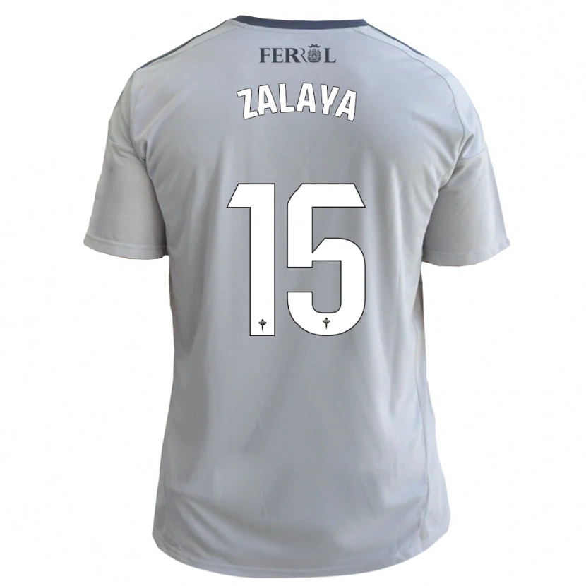 Danxen Kinderen Álex Zalaya #15 Grijs Zilver Uitshirt Uittenue 2025/26 T-Shirt België