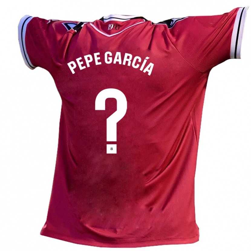 Danxen Kinderen Pepe García #0 Bordeauxzwart Uitshirt Uittenue 2025/26 T-Shirt België