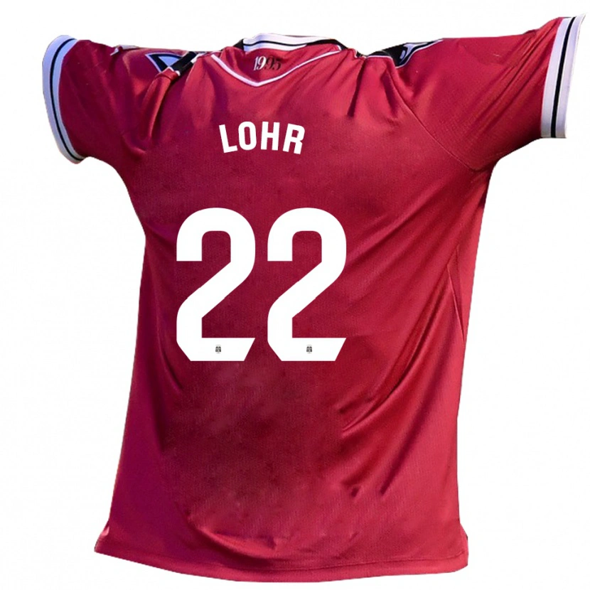 Danxen Kinderen Luca Lohr #22 Bordeauxzwart Uitshirt Uittenue 2025/26 T-Shirt België