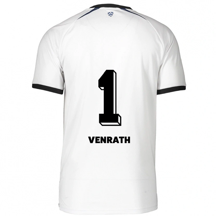 Danxen Kinderen Lisa Venrath #1 Wit Zwart Uitshirt Uittenue 2025/26 T-Shirt België