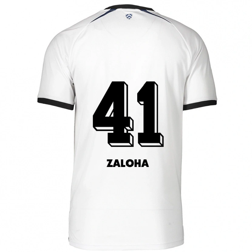 Danxen Kinderen Artem Zaloha #41 Wit Zwart Uitshirt Uittenue 2025/26 T-Shirt België