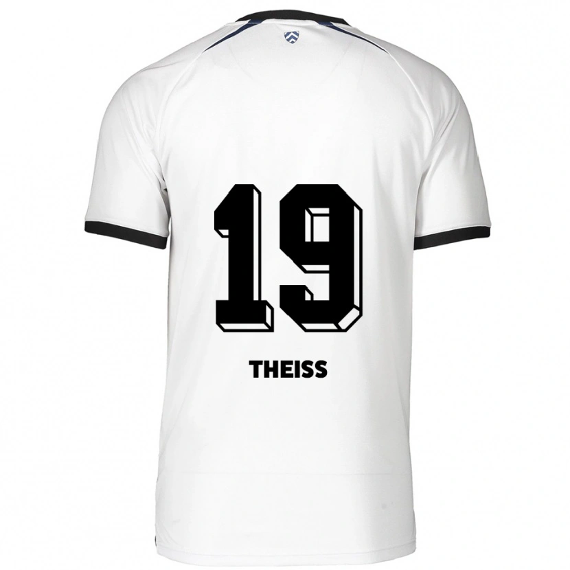 Danxen Kinderen Monti Theiß #19 Wit Zwart Uitshirt Uittenue 2025/26 T-Shirt België