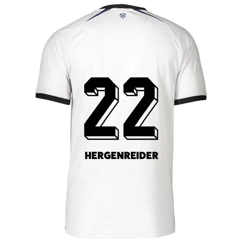 Danxen Kinderen Lennart Hergenreider #22 Wit Zwart Uitshirt Uittenue 2025/26 T-Shirt België