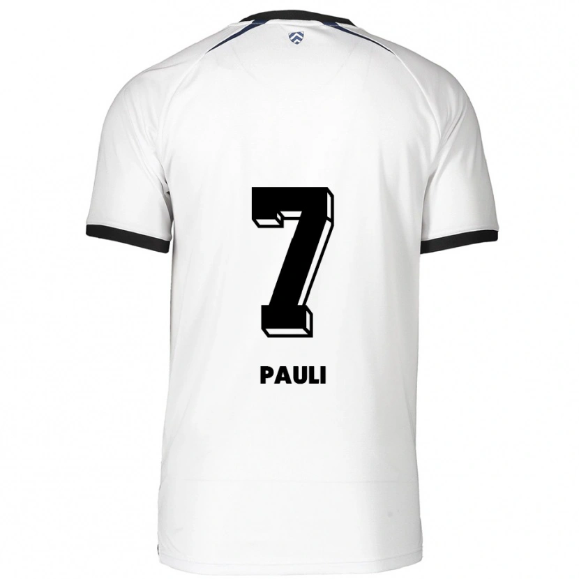 Danxen Kinderen Sophia Pauli #7 Wit Zwart Uitshirt Uittenue 2025/26 T-Shirt België