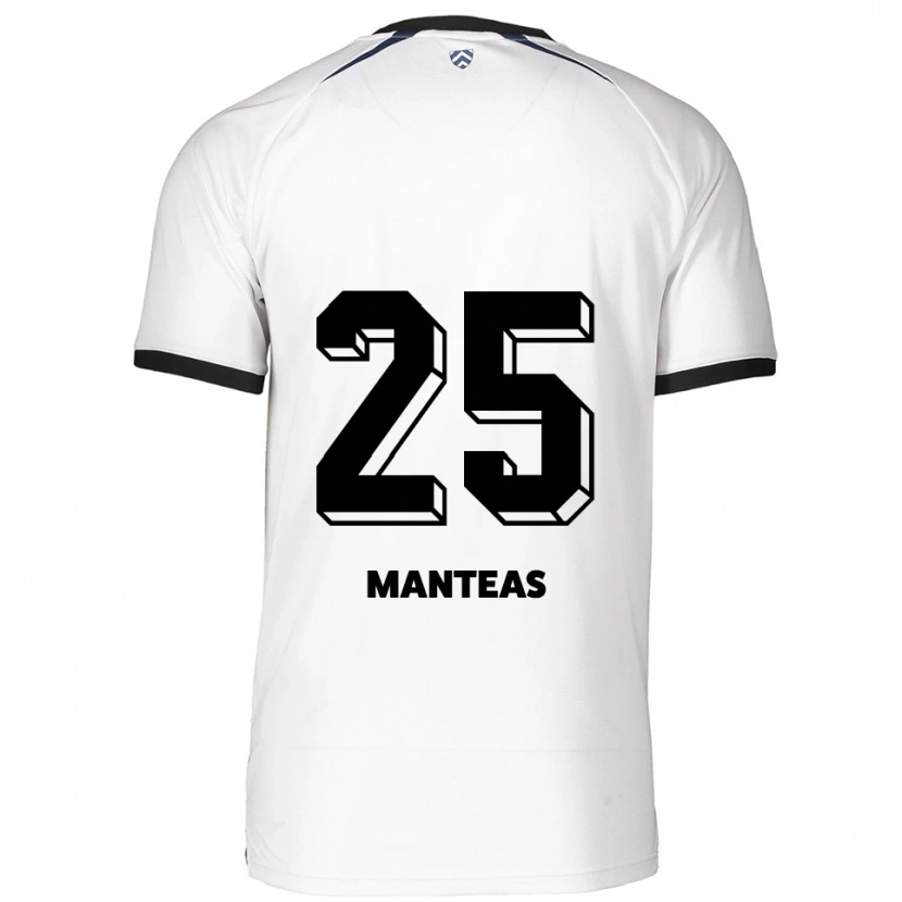 Danxen Kinderen Jacqueline Manteas #25 Wit Zwart Uitshirt Uittenue 2025/26 T-Shirt België