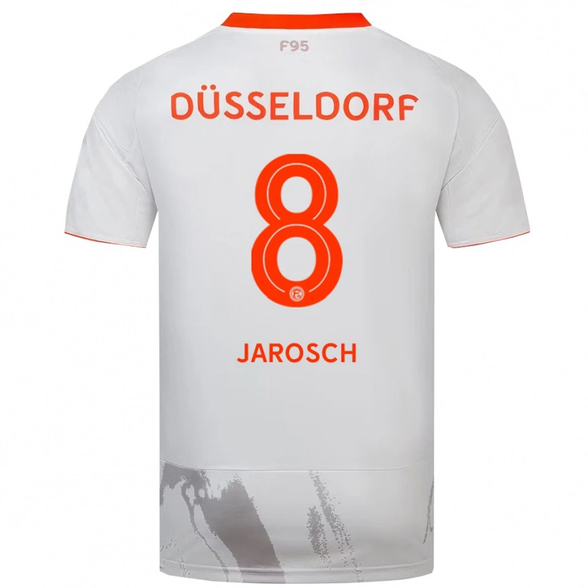 Danxen Kinderen Marek Jarosch #8 Wit Oranje Uitshirt Uittenue 2025/26 T-Shirt België