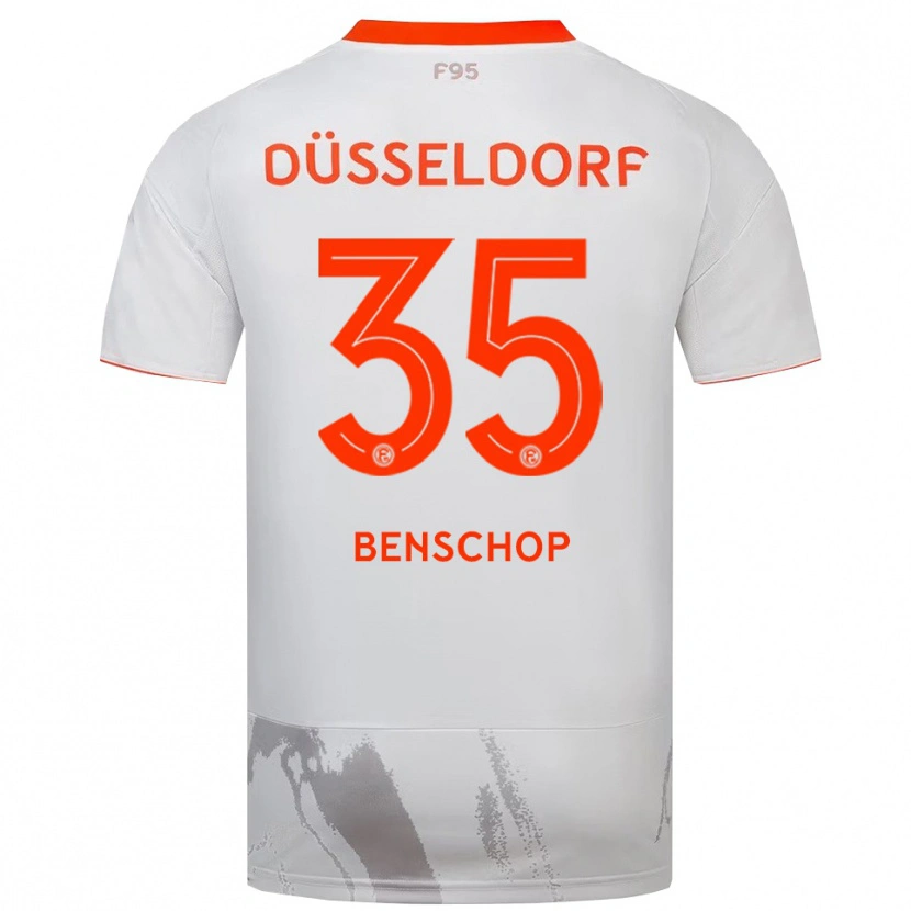 Danxen Kinderen Charlison Benschop #35 Wit Oranje Uitshirt Uittenue 2025/26 T-Shirt België
