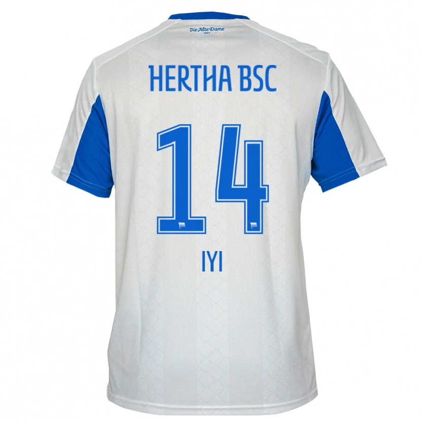 Danxen Kinderen Aisosa Iyi #14 Wit Blauw Uitshirt Uittenue 2025/26 T-Shirt België
