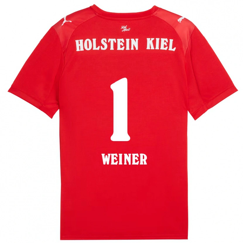 Danxen Kinderen Timon Weiner #1 Rood Blauw Uitshirt Uittenue 2025/26 T-Shirt België