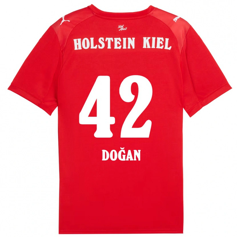 Danxen Kinderen Tyler Doğan #42 Rood Blauw Uitshirt Uittenue 2025/26 T-Shirt België