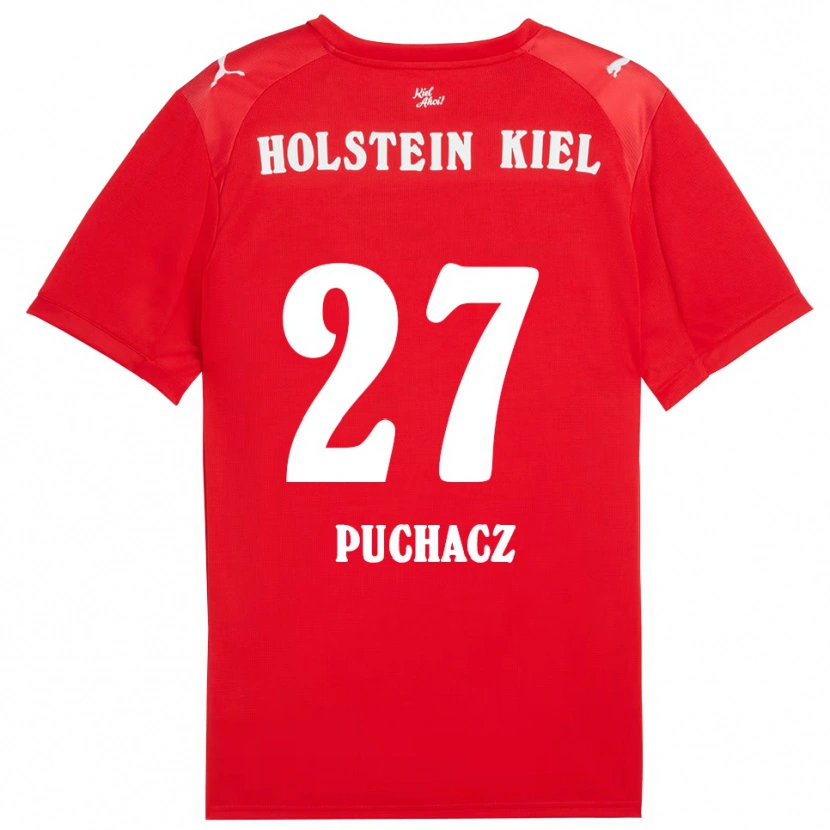 Danxen Kinderen Tymoteusz Puchacz #27 Rood Blauw Uitshirt Uittenue 2025/26 T-Shirt België