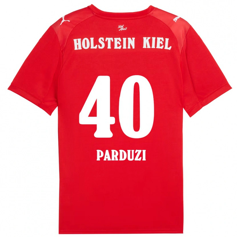 Danxen Kinderen Leon Parduzi #40 Rood Blauw Uitshirt Uittenue 2025/26 T-Shirt België