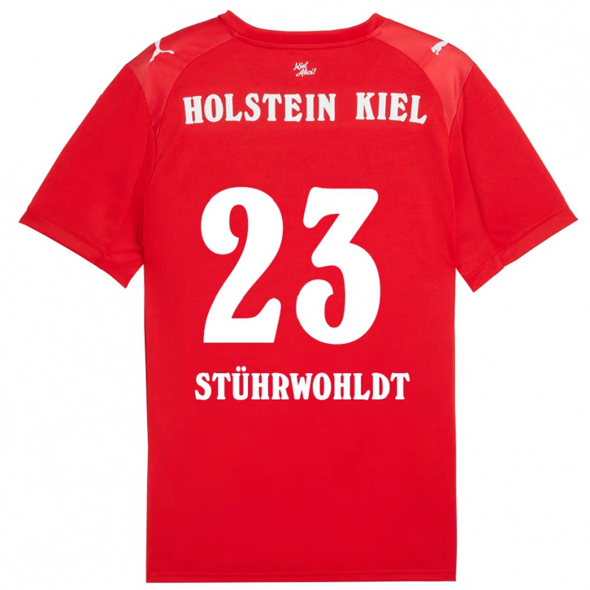 Danxen Kinderen Timon Stührwohldt #23 Rood Blauw Uitshirt Uittenue 2025/26 T-Shirt België