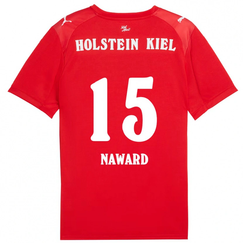 Danxen Kinderen Aryanna Naward #15 Rood Blauw Uitshirt Uittenue 2025/26 T-Shirt België