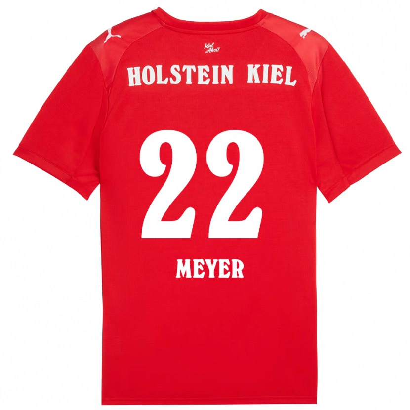 Danxen Kinderen Mätthi Meyer #22 Rood Blauw Uitshirt Uittenue 2025/26 T-Shirt België