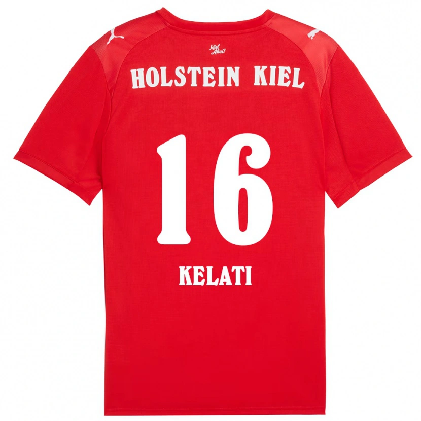 Danxen Kinderen Andu Kelati #16 Rood Blauw Uitshirt Uittenue 2025/26 T-Shirt België