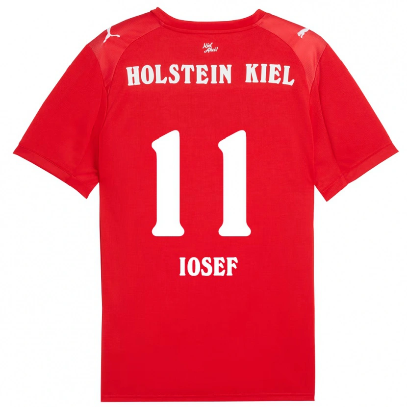 Danxen Kinderen Mark Iosef #11 Rood Blauw Uitshirt Uittenue 2025/26 T-Shirt België