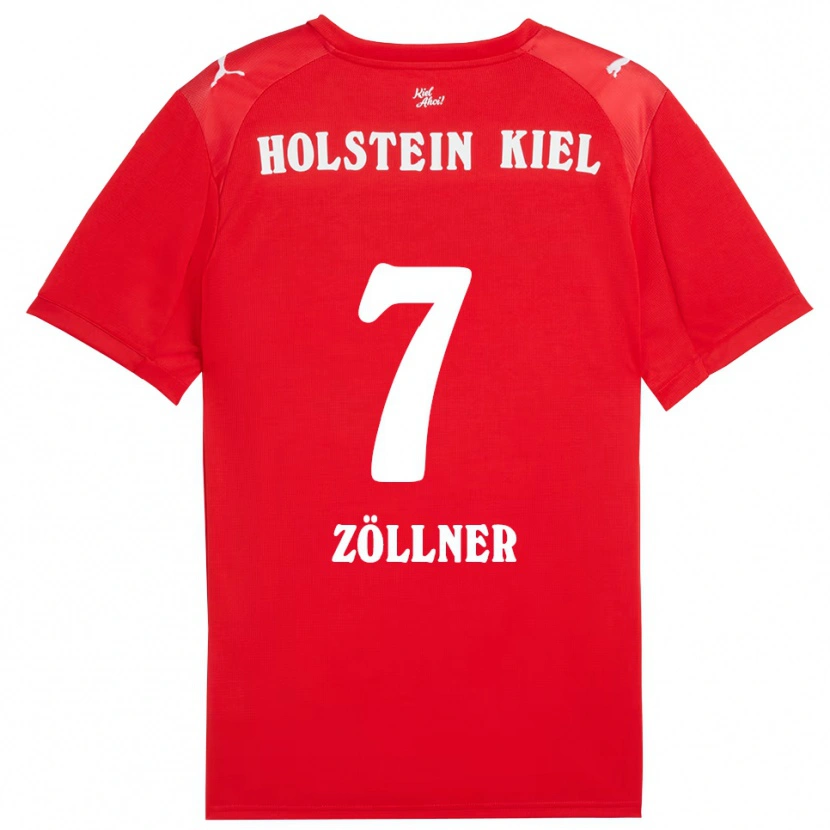 Danxen Kinderen Younes Zöllner #7 Rood Blauw Uitshirt Uittenue 2025/26 T-Shirt België