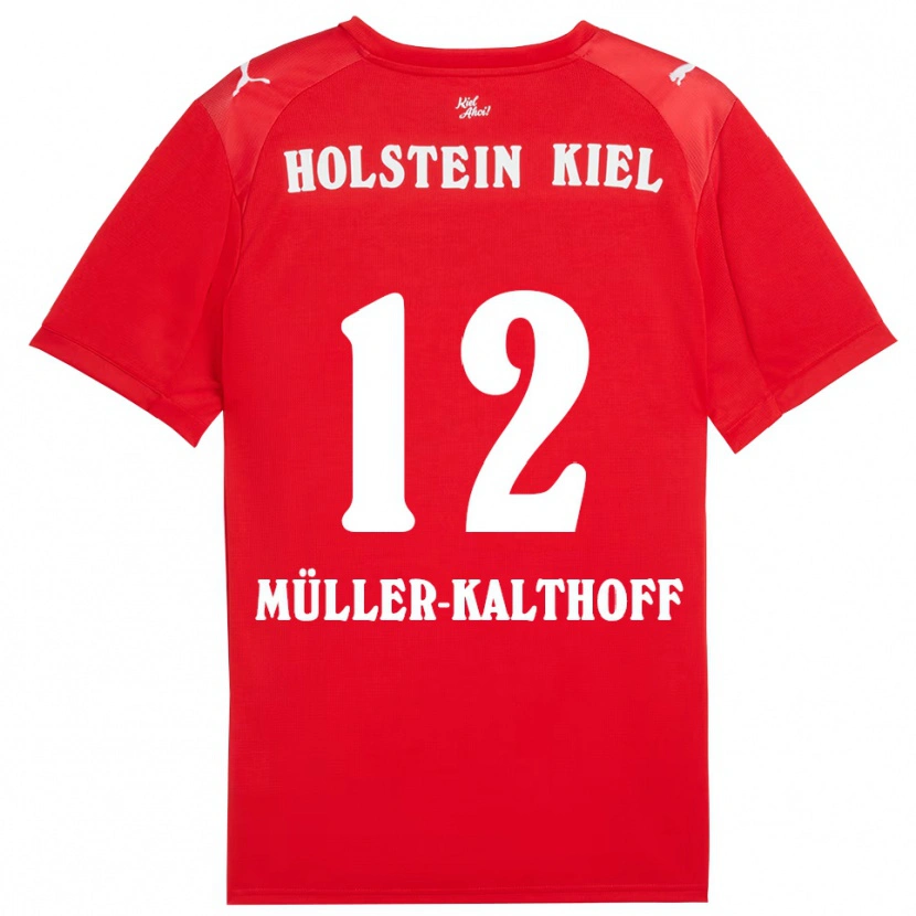 Danxen Kinderen Henrie Müller-Kalthoff #12 Rood Blauw Uitshirt Uittenue 2025/26 T-Shirt België