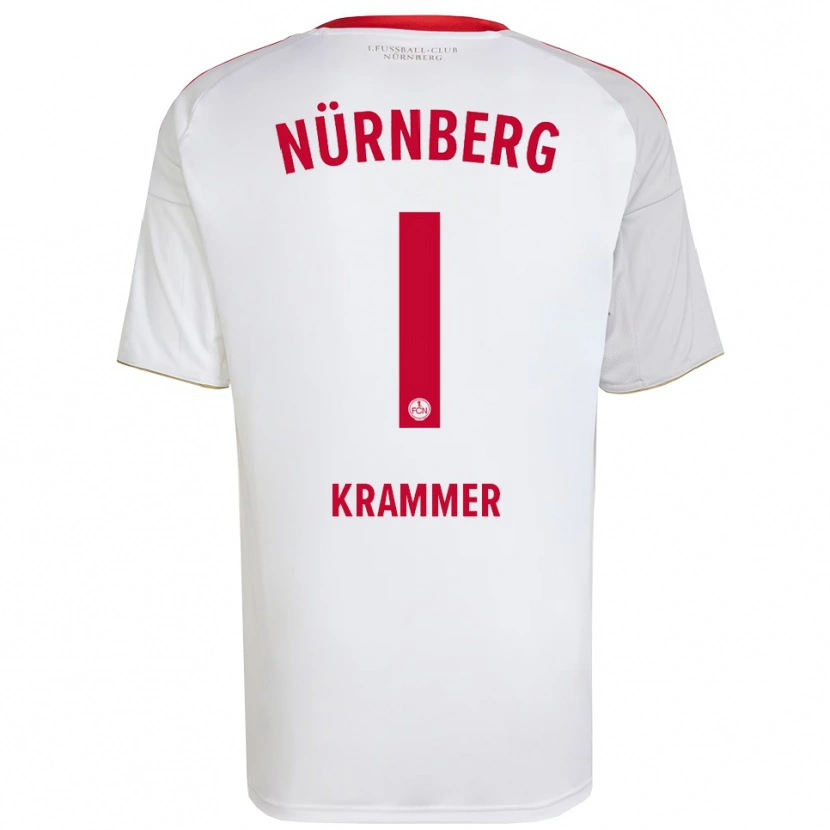 Danxen Kinderen Kristin Krammer #1 Wit Rood Uitshirt Uittenue 2025/26 T-Shirt België