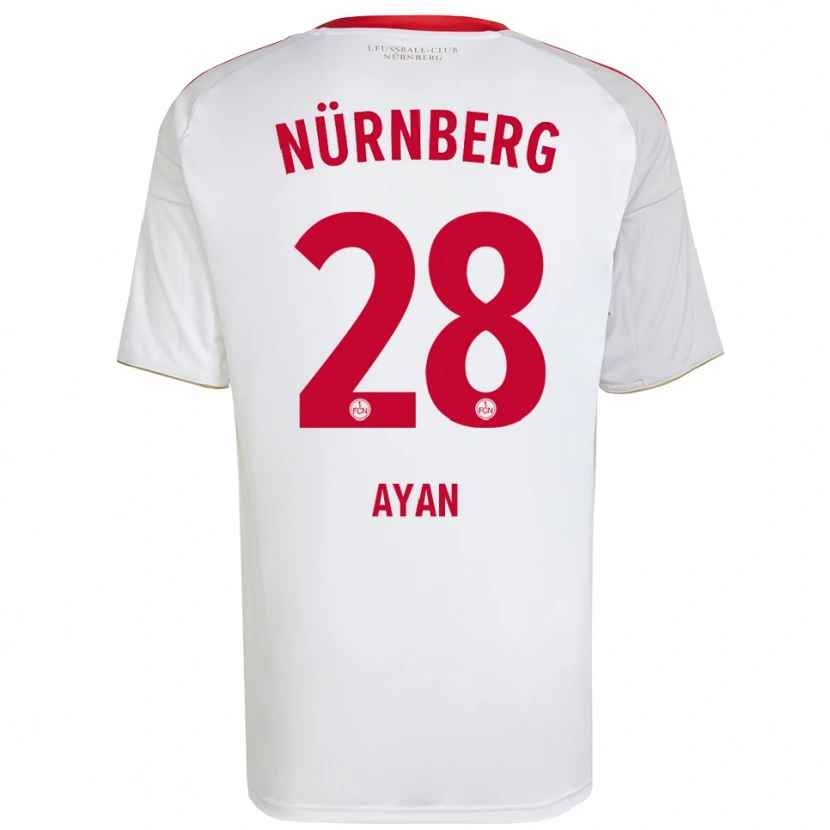 Danxen Kinderen Üveys Ayan #28 Wit Rood Uitshirt Uittenue 2025/26 T-Shirt België