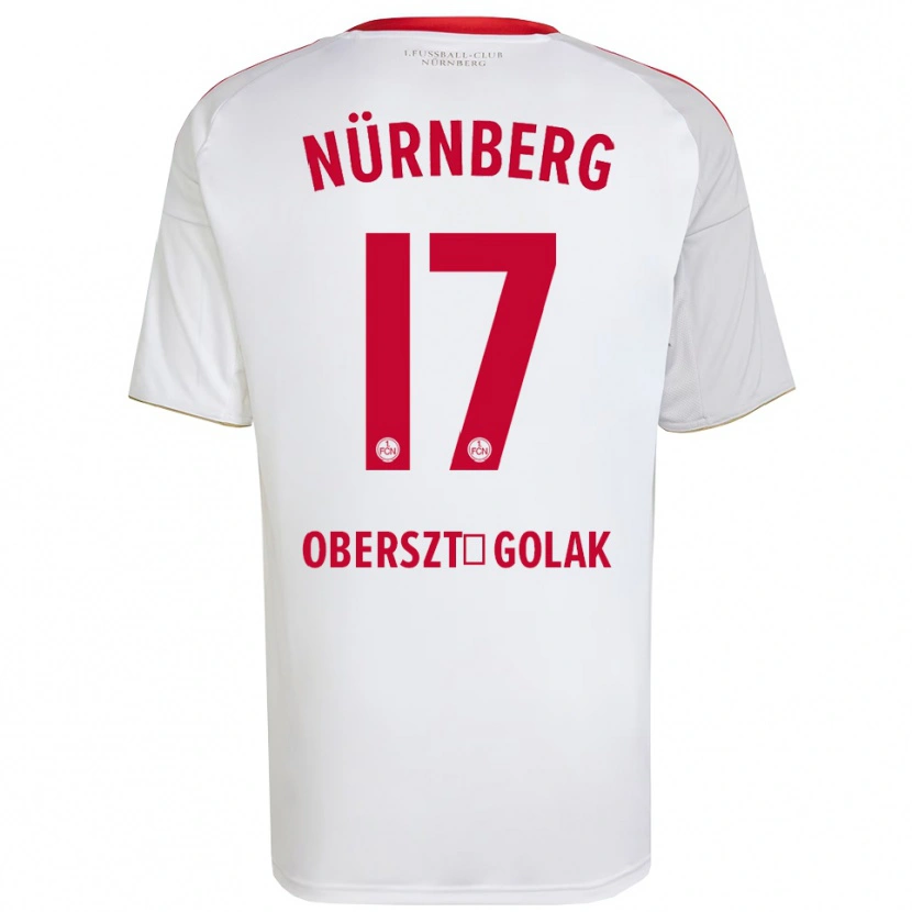 Danxen Kinderen Karol Oberszt-Golak #17 Wit Rood Uitshirt Uittenue 2025/26 T-Shirt België