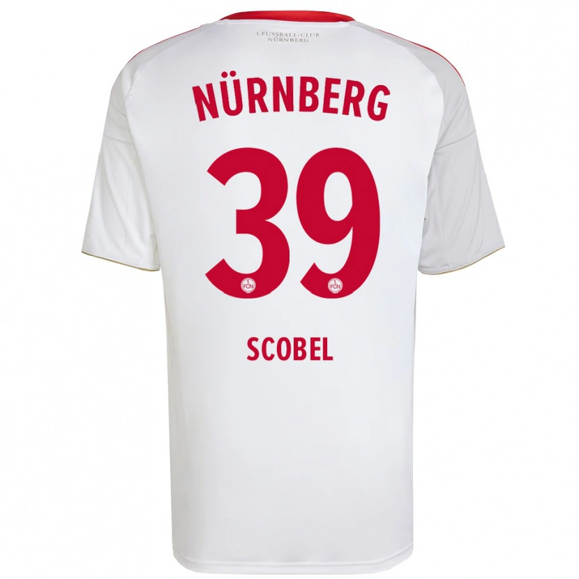 Danxen Kinderen Piet Scobel #39 Wit Rood Uitshirt Uittenue 2025/26 T-Shirt België