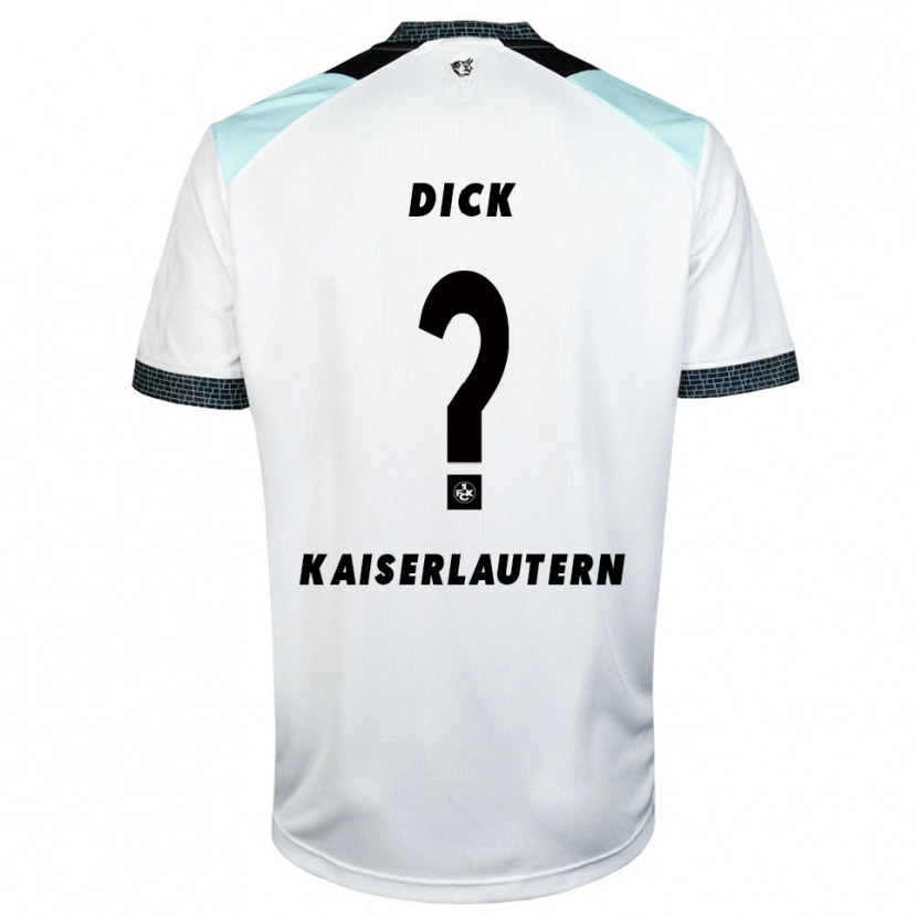 Danxen Kinderen Paul Dick #0 Wit Zwart Uitshirt Uittenue 2025/26 T-Shirt België